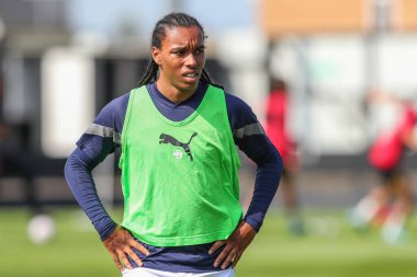 Rico Richards of West Bromwich Albion during the pre-game warm up