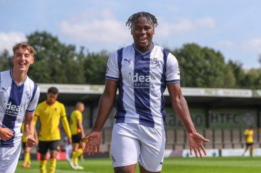 Reyes Cleary #28 of West Bromwich Albion celebrates his goal to make it 1-0