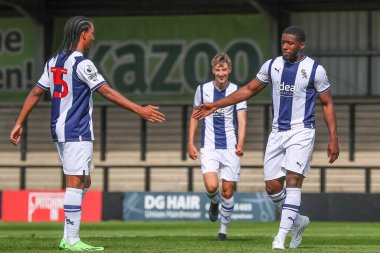 Jovan Malcolm #42 of West Bromwich Albion celebrates his goal to make it 4-0