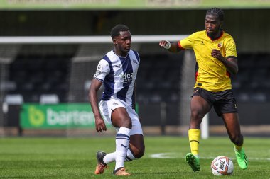 Cianole Nguepissi of West Bromwich Albion in action during the game 