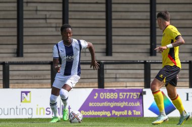 Ramello Mitchell of West Bromwich Albion in action during the game 