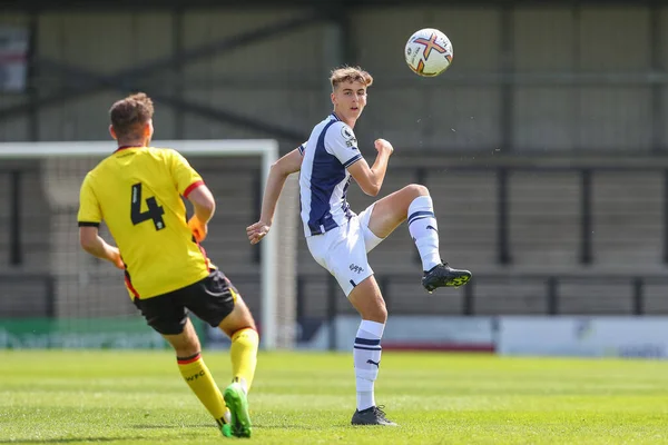 Josh Shaw of West Bromwich Albion passes the ball