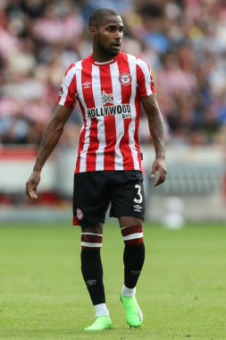 Rico Henry #3 of Brentford during the Premier League match Brentford vs Leeds United at Brentford Community Stadium, London, United Kingdom, 3rd September 202