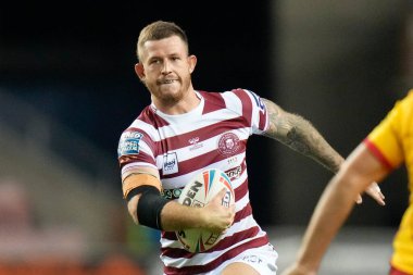 Cade Cust #6 of Wigan Warriors during the Betfred Super League match Wigan Warriors vs Catalans Dragons at DW Stadium, Wigan, United Kingdom, 2nd September 202