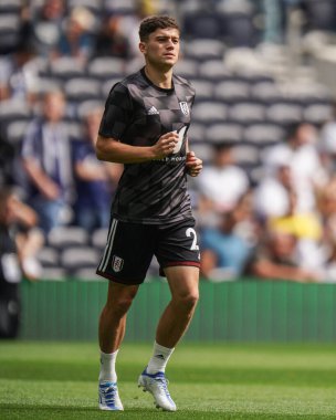 Daniel James #21 of Fulham during the pre-game warmup before the Premier League match Tottenham Hotspur vs Fulham at Tottenham Hotspur Stadium, London, United Kingdom, 3rd September 202