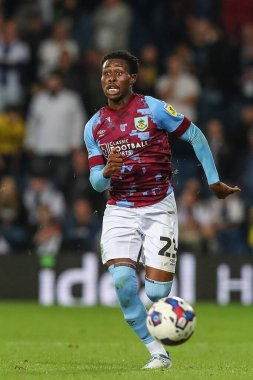 Nathan Tella #23 of Burnley during the Sky Bet Championship match West Bromwich Albion vs Burnley at The Hawthorns, West Bromwich, United Kingdom, 2nd September 202
