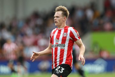 Keane Lewis-Potter #23 of Brentford during the Premier League match Brentford vs Leeds United at Brentford Community Stadium, London, United Kingdom, 3rd September 202