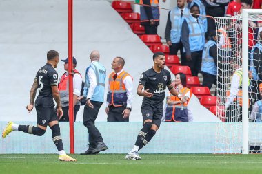 Dominic Solanke #9 of Bournemouth celebrates his goal to make it 2-2 during the Premier League match Nottingham Forest vs Bournemouth at City Ground, Nottingham, United Kingdom, 3rd September 202