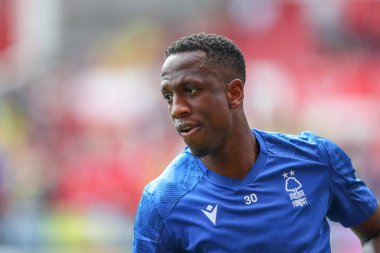 Willy Boly # of Nottingham Forest during the pre-game warm up ahead of the Premier League match Nottingham Forest vs Bournemouth at City Ground, Nottingham, United Kingdom, 3rd September 202