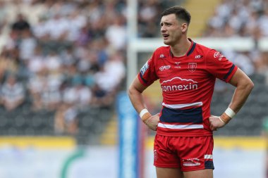 Sam Wood #24 of Hull KR during the Betfred Super League match Hull FC vs Hull KR at MKM Stadium, Hull, United Kingdom, 3rd September 202