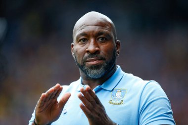 Darren Moore manager of Sheffield Wednesday during the Sky Bet League 1 match Sheffield Wednesday vs Barnsley at Hillsborough, Sheffield, United Kingdom, 3rd September 202