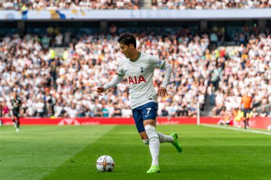 Son Heung-Min #7 of Tottenham Hotspur during the Premier League match Tottenham Hotspur vs Fulham at Tottenham Hotspur Stadium, London, United Kingdom, 3rd September 202