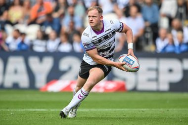 Jordan Johnstone #21 of Hull FC in action during the Betfred Super League match Hull FC vs Hull KR at MKM Stadium, Hull, United Kingdom, 3rd September 202