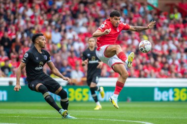 Morgan Gibbs-White #10 of Nottingham Forest controls the ball during the Premier League match Nottingham Forest vs Bournemouth at City Ground, Nottingham, United Kingdom, 3rd September 202