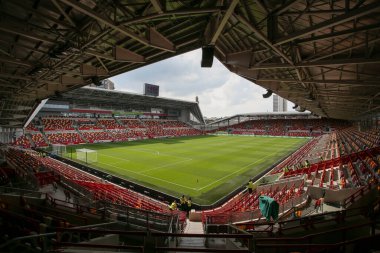 A general view of the stadium before the Premier League match Brentford vs Leeds United at Brentford Community Stadium, London, United Kingdom, 3rd September 202