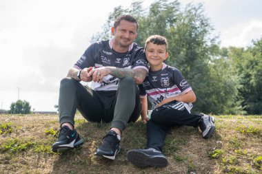 Hull FC fans begin to arrive at the MKM Stadium ahead of the Hull Derby, Hull, United Kingdom, 3rd September 202