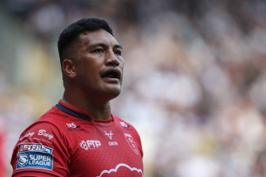 Albert Vete #8 of Hull KR during the Betfred Super League match Hull FC vs Hull KR at MKM Stadium, Hull, United Kingdom, 3rd September 202