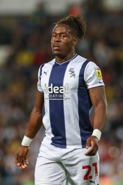 Brandon Michael Clarke Thomas-Asante #21 of West Bromwich Albion during the Sky Bet Championship match West Bromwich Albion vs Burnley at The Hawthorns, West Bromwich, United Kingdom, 2nd September 202
