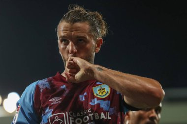 Jay Rodriguez #9 of Burnley celebrates his goal to make it 0-1 during the Sky Bet Championship match West Bromwich Albion vs Burnley at The Hawthorns, West Bromwich, United Kingdom, 2nd September 202