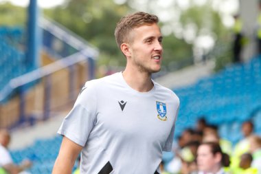 Will Vaulks #4 of Sheffield Wednesday arrives for the Sky Bet League 1 match Sheffield Wednesday vs Barnsley at Hillsborough, Sheffield, United Kingdom, 3rd September 202