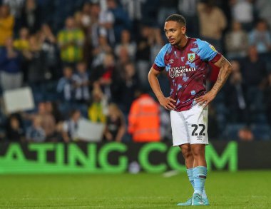 Vitinho #22 of Burnley looks dejected after the Sky Bet Championship match West Bromwich Albion vs Burnley at The Hawthorns, West Bromwich, United Kingdom, 2nd September 202