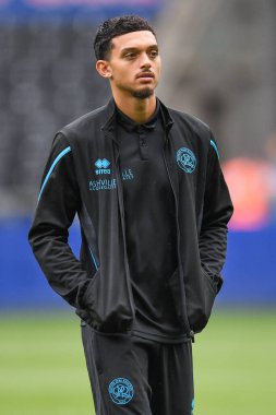 Andre Dozzell #17 of QPR pre match pitch inspection during the Sky Bet Championship match Swansea City vs Queens Park Rangers at Swansea.com Stadium, Swansea, United Kingdom, 3rd September 202