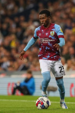 Nathan Tella #23 of Burnley runs with the ball during the Sky Bet Championship match West Bromwich Albion vs Burnley at The Hawthorns, West Bromwich, United Kingdom, 2nd September 202