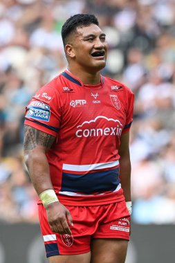 Albert Vete #8 of Hull KR during the Betfred Super League match Hull FC vs Hull KR at MKM Stadium, Hull, United Kingdom, 3rd September 202