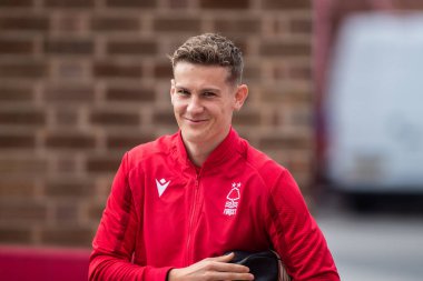 Ryan Yates #22 of Nottingham Forest arrives before the Premier League match Nottingham Forest vs Bournemouth at City Ground, Nottingham, United Kingdom, 3rd September 202