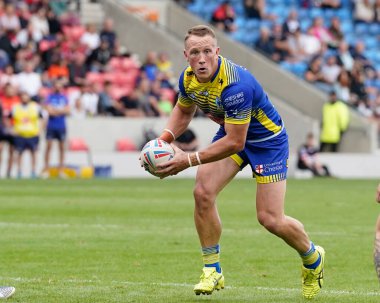 Jason Clark #14 of Warrington Wolves during the Betfred Super League match Salford Red Devils vs Warrington Wolves at AJ Bell Stadium, Eccles, United Kingdom, 3rd September 202