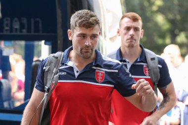 Jimmy Keinhorst #18 of Hull KR arrives at MKM Stadium, Hull, United Kingdom, 3rd September 202