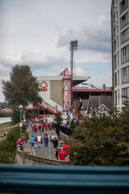 A general view of Forest fans before the Premier League match Nottingham Forest vs Bournemouth at City Ground, Nottingham, United Kingdom, 3rd September 202