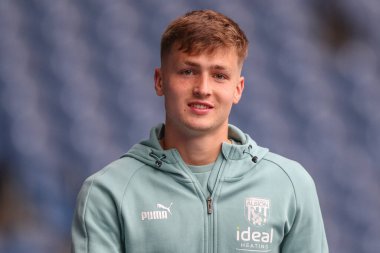 Zac Ashworth #26 of West Bromwich Albion arrives at the game ahead of the Sky Bet Championship match West Bromwich Albion vs Burnley at The Hawthorns, West Bromwich, United Kingdom, 2nd September 202