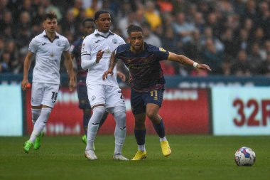 Tyler Roberts #11 of QPR during the Sky Bet Championship match Swansea City vs Queens Park Rangers at Swansea.com Stadium, Swansea, United Kingdom, 3rd September 202