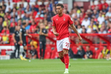 Brennan Johnson #20 of Nottingham Forest during the Premier League match Nottingham Forest vs Bournemouth at City Ground, Nottingham, United Kingdom, 3rd September 202