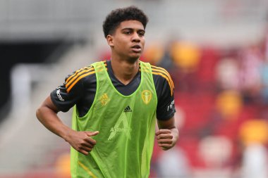 Cody Drameh #37 of Leeds United during the Premier League match Brentford vs Leeds United at Brentford Community Stadium, London, United Kingdom, 3rd September 202