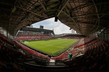 A general view of the stadium before the Premier League match Brentford vs Leeds United at Brentford Community Stadium, London, United Kingdom, 3rd September 202