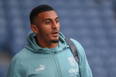 Karlan Grant #18 of West Bromwich Albion arrives at the game ahead of the Sky Bet Championship match West Bromwich Albion vs Burnley at The Hawthorns, West Bromwich, United Kingdom, 2nd September 202