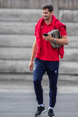 Remo Freuler #23 of Nottingham Forest arrives before the Premier League match Nottingham Forest vs Bournemouth at City Ground, Nottingham, United Kingdom, 3rd September 202