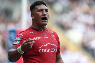 Albert Vete #8 of Hull KR during the Betfred Super League match Hull FC vs Hull KR at MKM Stadium, Hull, United Kingdom, 3rd September 202