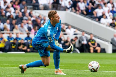 Bernd Leno #17 of Fulham during the Premier League match Tottenham Hotspur vs Fulham at Tottenham Hotspur Stadium, London, United Kingdom, 3rd September 202