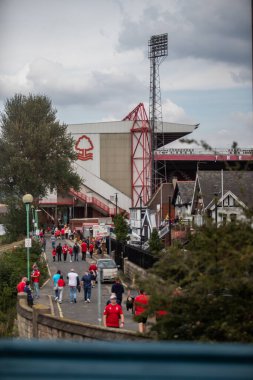 A general view of Forest fans before the Premier League match Nottingham Forest vs Bournemouth at City Ground, Nottingham, United Kingdom, 3rd September 202
