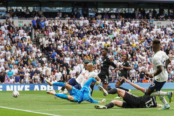 Side Richarlison Tottenham Hotspur Scores Var Rules Offside Premier League — Stock Photo, Image