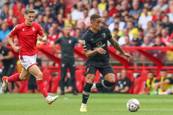 Marcus Tavernier #16 of Bournemouth runs with the ball during the Premier League match Nottingham Forest vs Bournemouth at City Ground, Nottingham, United Kingdom, 3rd September 202