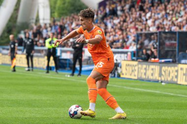 Theo Corbeanu #25 of Blackpool during the Sky Bet Championship match Huddersfield Town vs Blackpool at John Smith's Stadium, Huddersfield, United Kingdom, 4th September 202