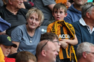 Hull City fans during the Sky Bet Championship match Hull City vs Sheffield United at MKM Stadium, Hull, United Kingdom, 4th September 202
