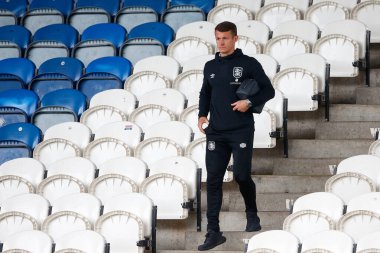 Jonathan Hogg #6 of Huddersfield Town arrives for the Sky Bet Championship match Huddersfield Town vs Blackpool at John Smith's Stadium, Huddersfield, United Kingdom, 4th September 202