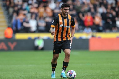Ozan Tufan #7 of Hull City during the Sky Bet Championship match Hull City vs Sheffield United at MKM Stadium, Hull, United Kingdom, 4th September 202