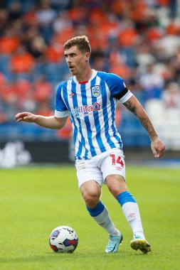 Josh Ruffels #14 of Huddersfield Town during the Sky Bet Championship match Huddersfield Town vs Blackpool at John Smith's Stadium, Huddersfield, United Kingdom, 4th September 202