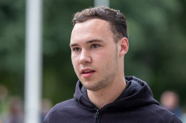 New signing Harvey Vale #34 of Hull City arrives at The MKM Stadium ahead of the Sky Bet Championship match Hull City vs Sheffield United at MKM Stadium, Hull, United Kingdom, 4th September 202